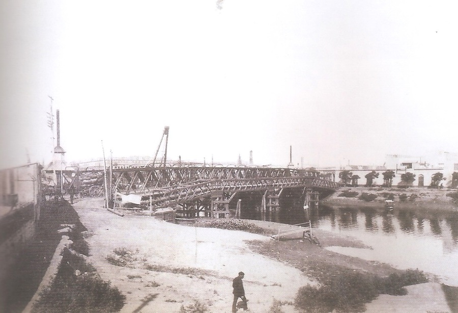 Antiguo puente Barracas (1895). Construido en madera de forma ...